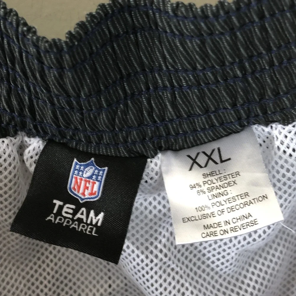 NFL Denver Broncos Board Shorts Swim Trunks Men's Sz 2XL Gray Navy
